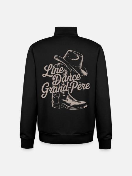 Opa Line Dance - Unisex Organic Zip Sweatshirt von Stanley/Stella - Schwarz
