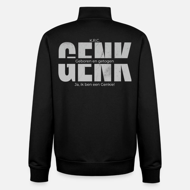 Né et élevé - Sweat zippé unisexe en coton bio Stanley/Stella - noir