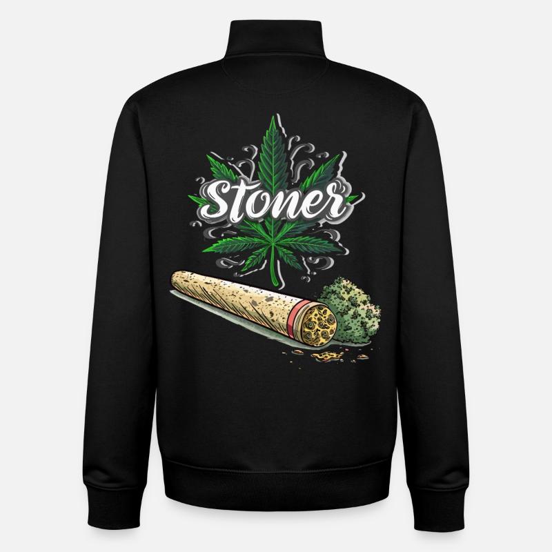 Stoner - Sweat zippé unisexe en coton bio Stanley/Stella - noir
