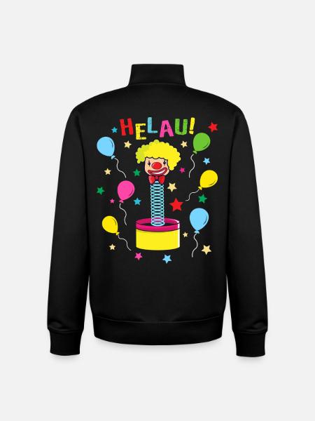 Helau Mainz Karneval Clown - Unisex Organic Zip Sweatshirt von Stanley/Stella - Schwarz