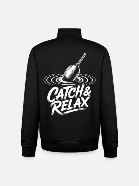 Catch & Relax - Unisex Organic Zip Sweatshirt by Stanley/Stella - black