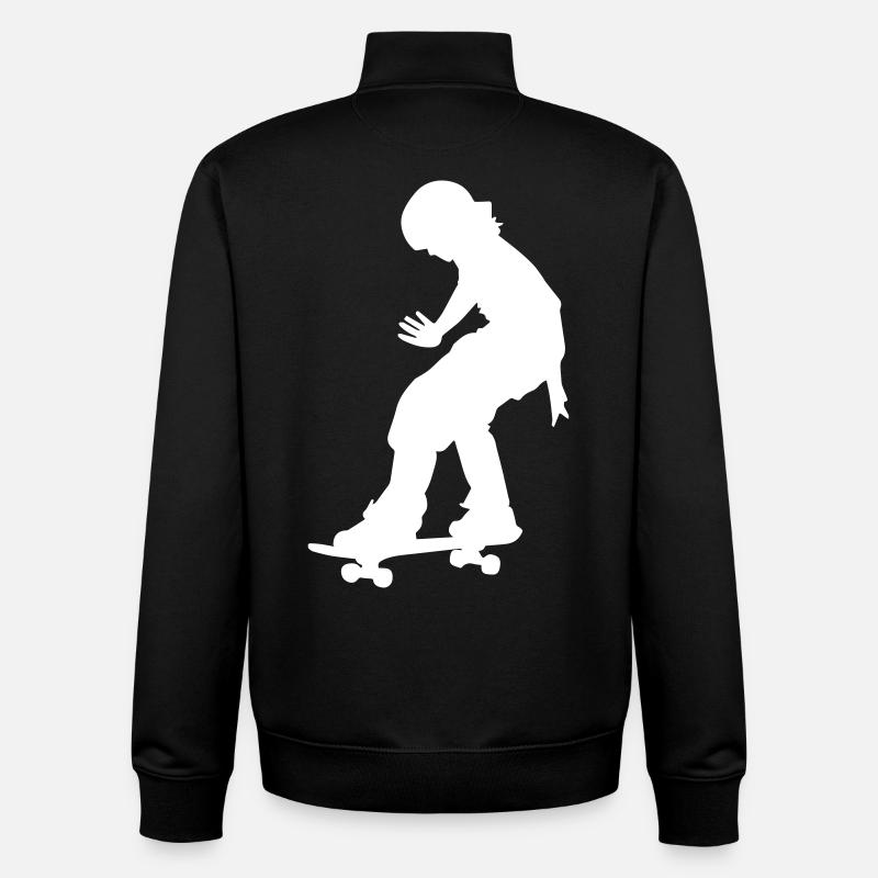 Skaterin - Unisex Organic Zip Sweatshirt von Stanley/Stella - Schwarz