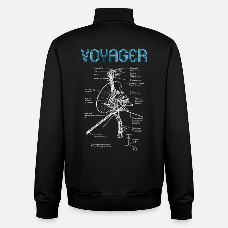 Voyager - Sweat zippé unisexe en coton bio Stanley/Stella - noir