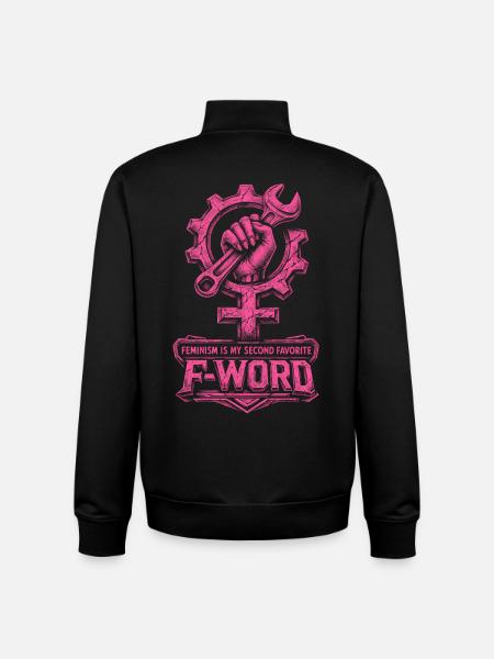 Feminisme Feministisk Feminist - Stanley/Stella unisex sweatshirt med lynlås i økologisk - sort