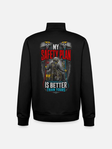 Industrial climbers - Unisex Organic Zip Sweatshirt by Stanley/Stella - black