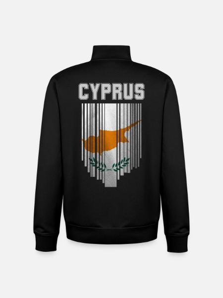 Drapeau chypriote, fierté chypriote - Sweat zippé unisexe en coton bio Stanley/Stella - noir