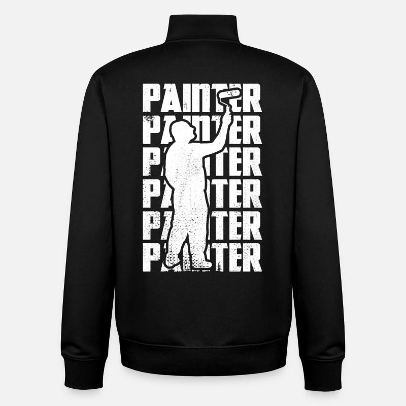 Malermeister - Unisex Organic Zip Sweatshirt von Stanley/Stella - Schwarz
