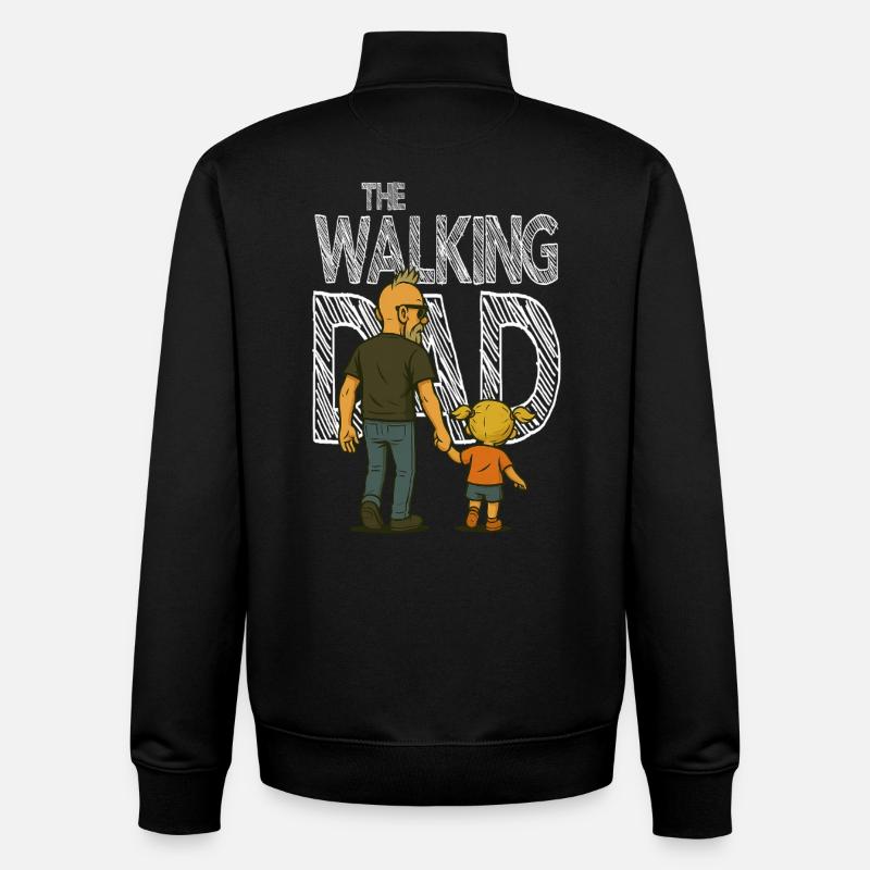 The Walking DAD - Unisex Organic Zip Sweatshirt von Stanley/Stella - Schwarz