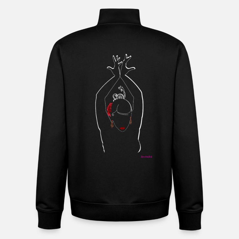 Flämisch - Unisex Organic Zip Sweatshirt von Stanley/Stella - Schwarz