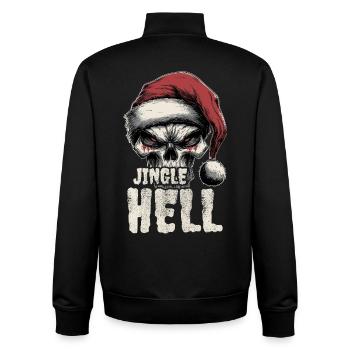 Noël Heavy Metal Punk - Sweat zippé unisexe en coton bio Stanley/Stella - noir - Dos - AI Model Male 185 light (185cm)