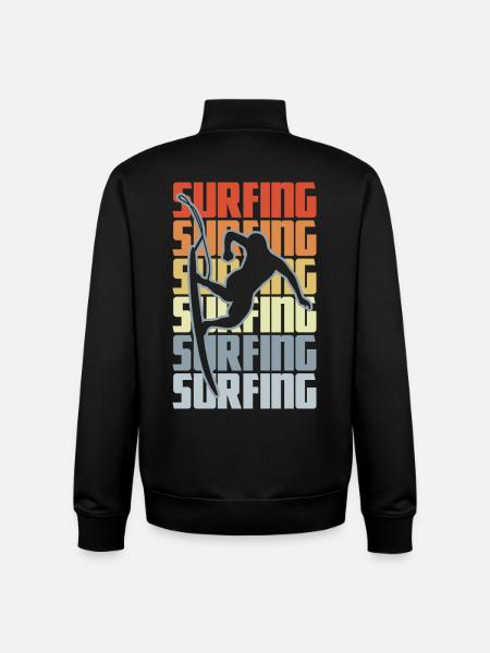 Surftrainer - Unisex Organic Zip Sweatshirt von Stanley/Stella - Schwarz