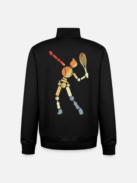 Tennis Junge - Unisex Organic Zip Sweatshirt von Stanley/Stella - Schwarz