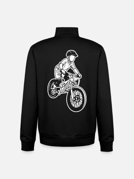 Enfant VTT - Sweat zippé unisexe en coton bio Stanley/Stella - noir