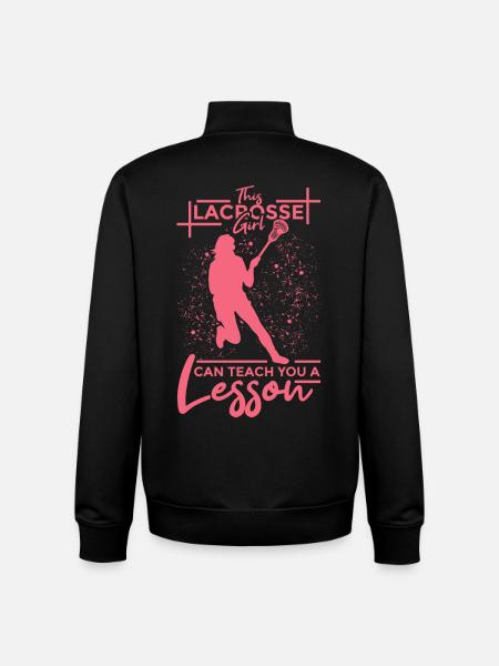 Lacrosse Mädel - Unisex Organic Zip Sweatshirt von Stanley/Stella - Schwarz