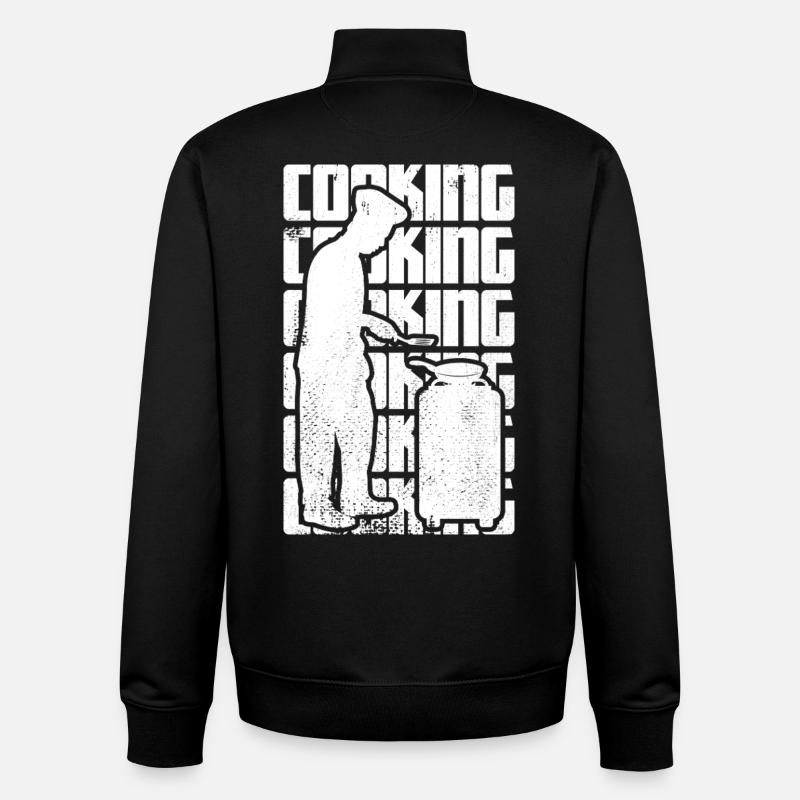 Cuisine - Sweat zippé unisexe en coton bio Stanley/Stella - noir