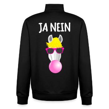 Funny Horse It doesn't matter - Unisex Organic Zip Sweatshirt by Stanley/Stella - black - Back - AI Model Male 185 light (185cm)