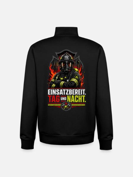 Feuerwehr - Unisex Organic Zip Sweatshirt von Stanley/Stella - Schwarz