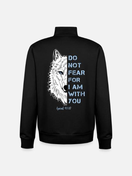 Citation religieuse - Sweat zippé unisexe en coton bio Stanley/Stella - noir