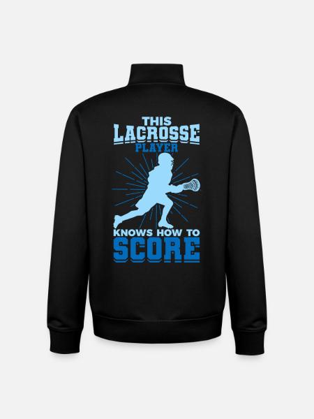 Boy playing lacrosse - Unisex Organic Zip Sweatshirt by Stanley/Stella - black