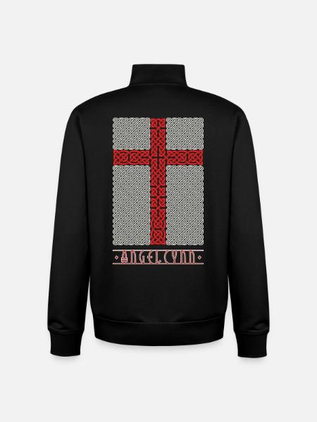 Wikingerstil England Flagge - Unisex Organic Zip Sweatshirt von Stanley/Stella - Schwarz