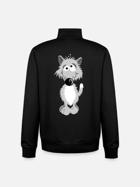 Kleiner Wolf - Unisex Organic Zip Sweatshirt von Stanley/Stella - Schwarz