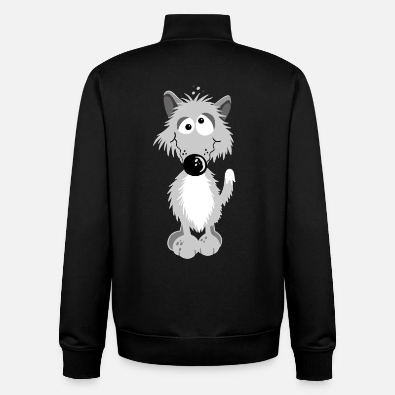 Kleiner Wolf - Unisex Organic Zip Sweatshirt von Stanley/Stella - Schwarz