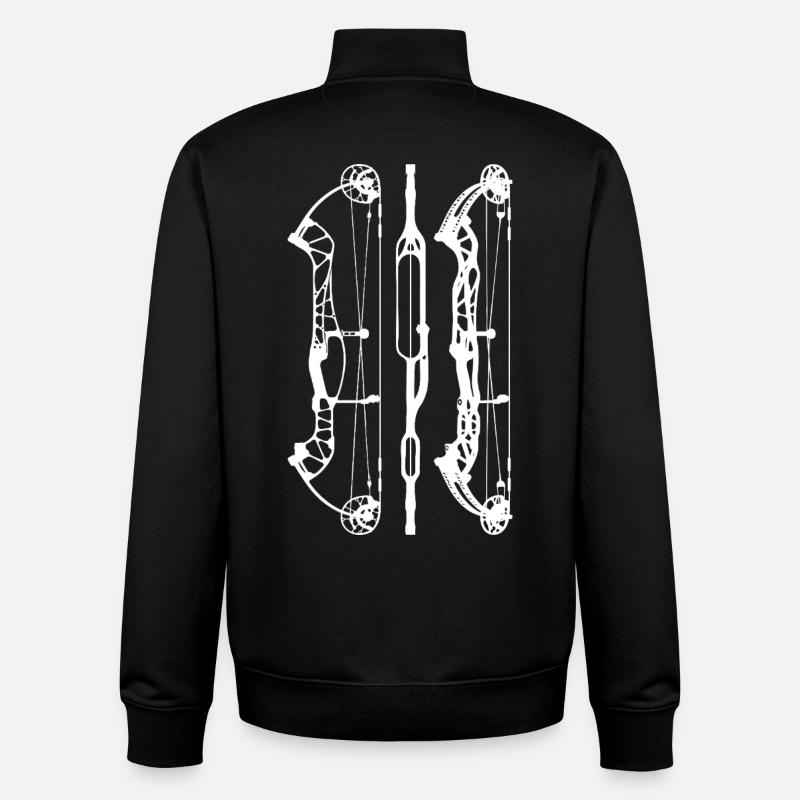 HoytConceptX_PlansW - Unisex Organic Zip Sweatshirt von Stanley/Stella - Schwarz