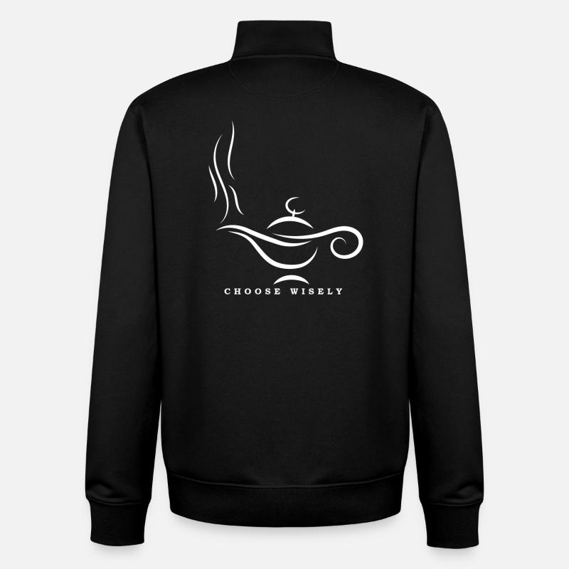 Magische Lampe - Unisex Organic Zip Sweatshirt von Stanley/Stella - Schwarz
