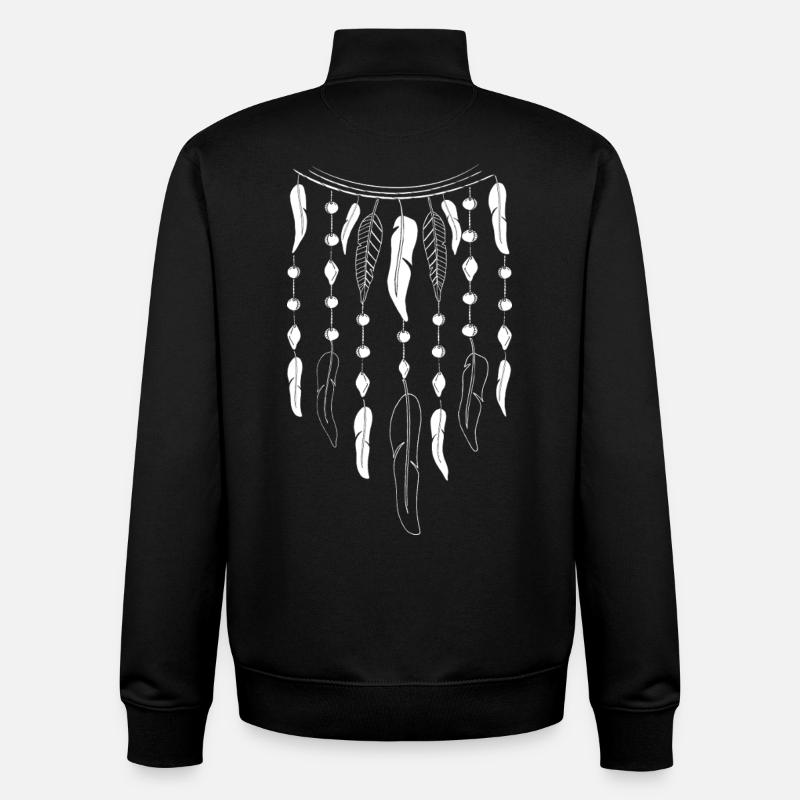 Tatouage - Sweat zippé unisexe en coton bio Stanley/Stella - noir