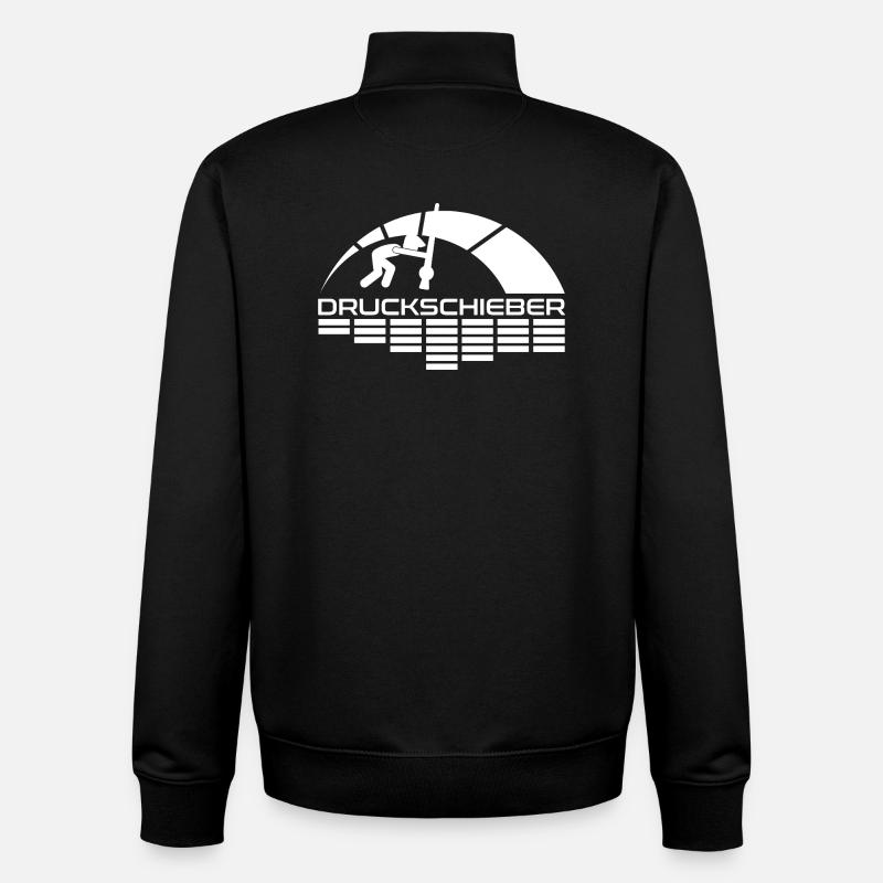 Druckschieber Arc Logo - Unisex Organic Zip Sweatshirt von Stanley/Stella - Schwarz