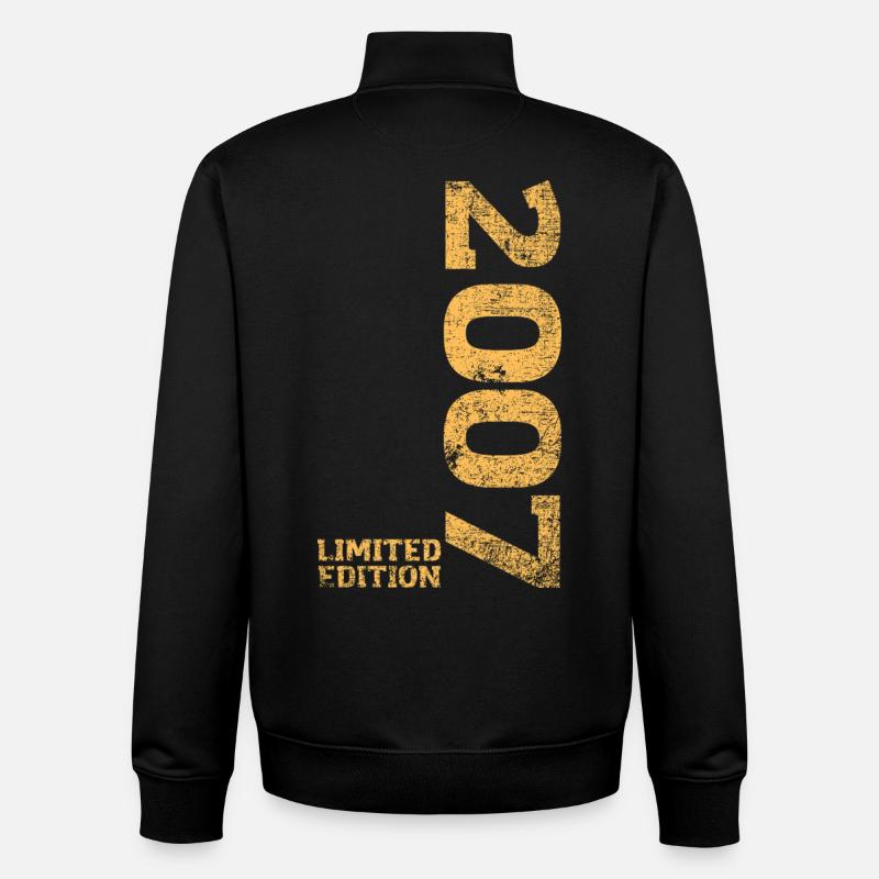 Édition Limitée 2007 18ème Cadeau d’Anniversaire - Sweat zippé unisexe en coton bio Stanley/Stella - noir