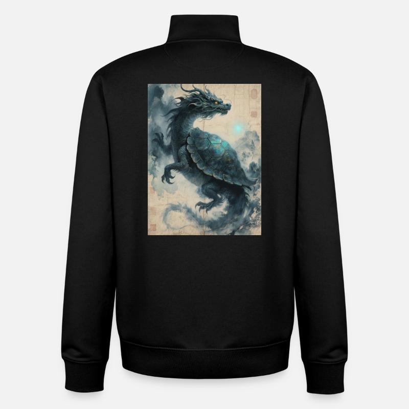 The Ancestral Shell: Xuangui – Stability - Unisex Organic Zip Sweatshirt by Stanley/Stella - black