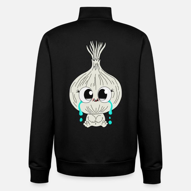 Oignon - Sweat zippé unisexe en coton bio Stanley/Stella - noir