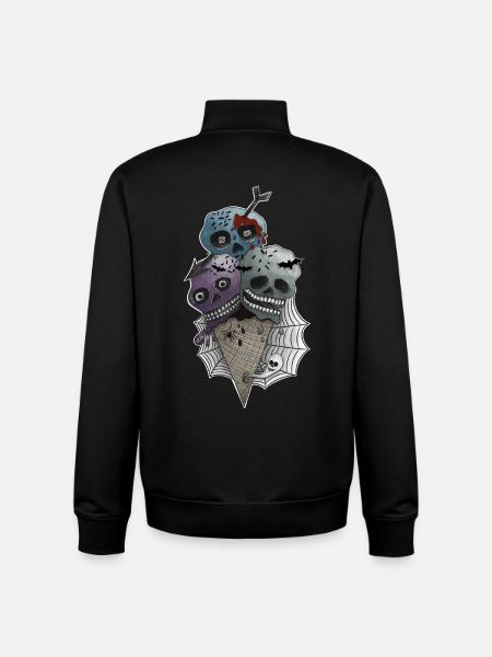 GothICECream Deluxe Eis - Unisex Organic Zip Sweatshirt by Stanley/Stella - black