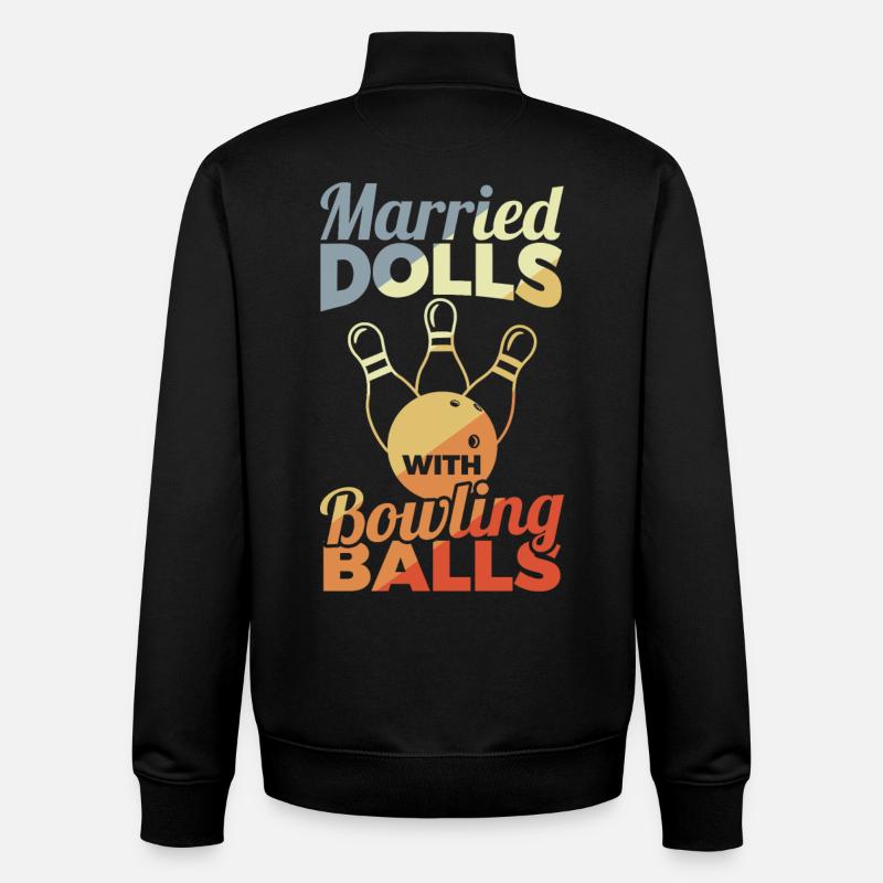 Fille de bowling - Sweat zippé unisexe en coton bio Stanley/Stella - noir