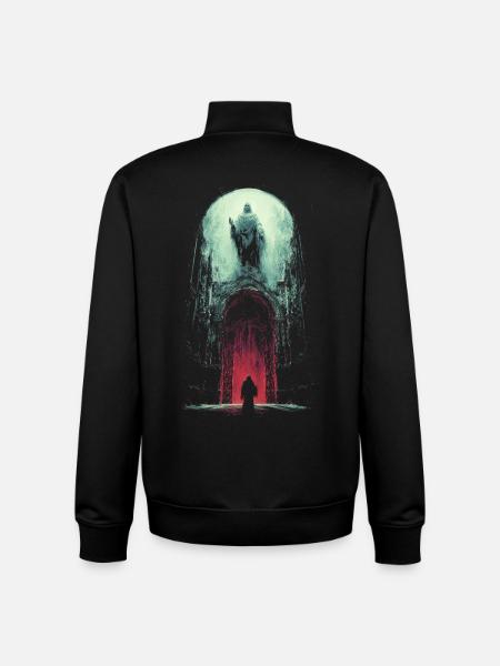 See you8 in Valhalla - Unisex Organic Zip Sweatshirt by Stanley/Stella - black