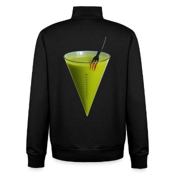 DOPING CONTROL - BELGIUM - Unisex Organic Zip Sweatshirt by Stanley/Stella - black - Back - AI Model Male 185 light (185cm)
