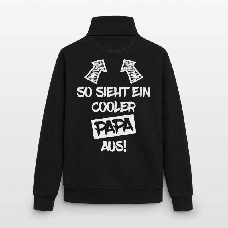So sieht ein cooler Papa aus Unisex Organic Zip Sweatshirt von Stanley/Stella
