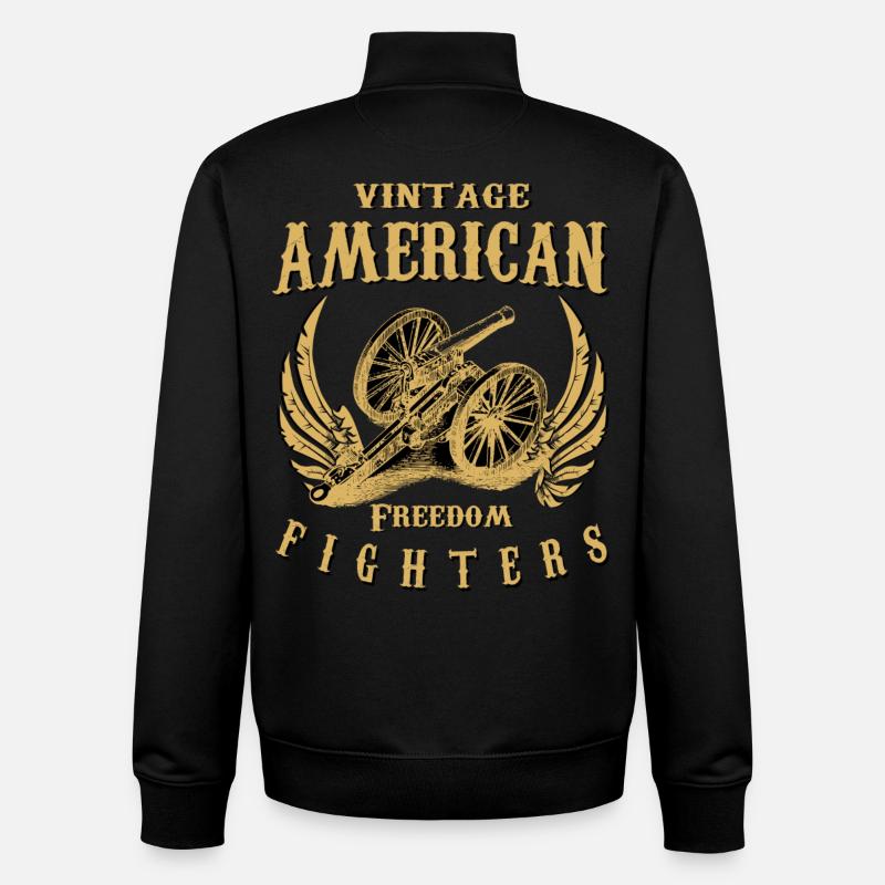 Combattants de la liberté - Sweat zippé unisexe en coton bio Stanley/Stella - noir