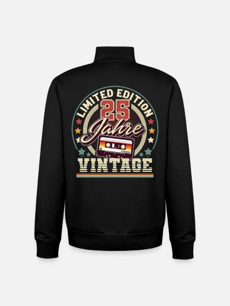 25th Birthday - Unisex Organic Zip Sweatshirt by Stanley/Stella - black