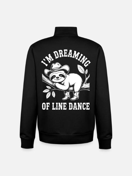 Sloth Cowboy Dancing Line Dance - Unisex Organic Zip Sweatshirt by Stanley/Stella - black