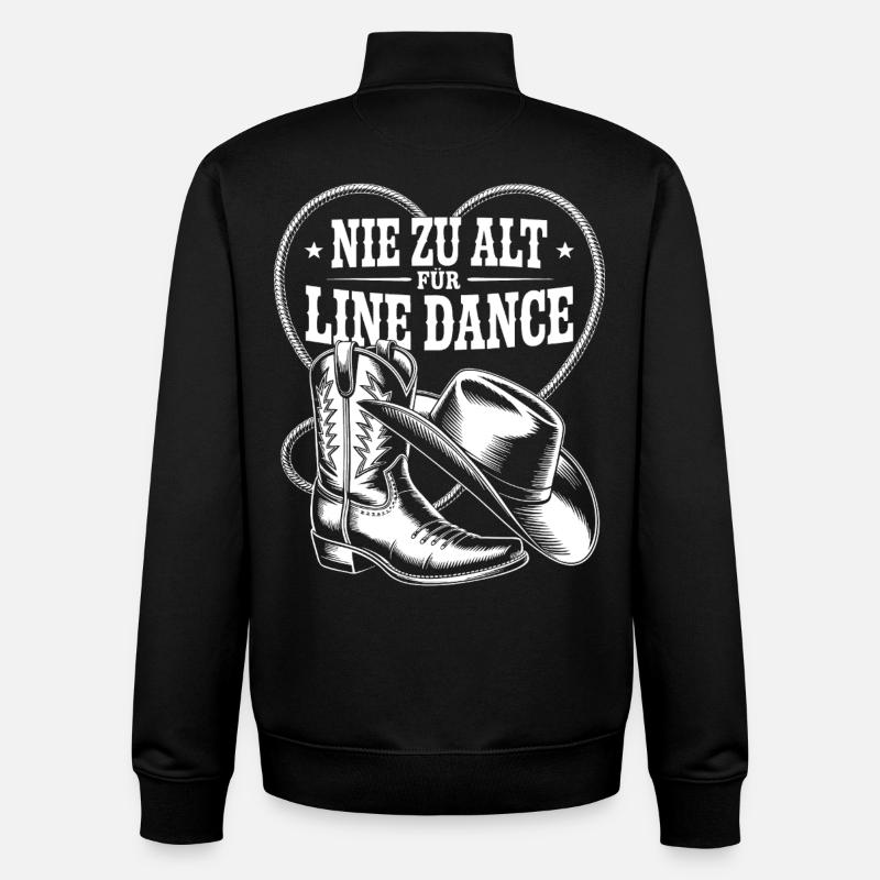 Western Line Dance Style - Unisex Organic Zip Sweatshirt by Stanley/Stella - black