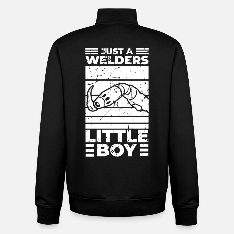 Lustiger Schweißer Junge - Unisex Organic Zip Sweatshirt von Stanley/Stella - Schwarz