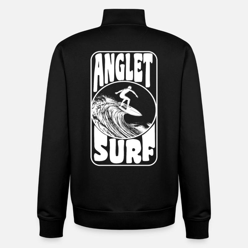 ANGLET - Unisex Organic Zip Sweatshirt von Stanley/Stella - Schwarz