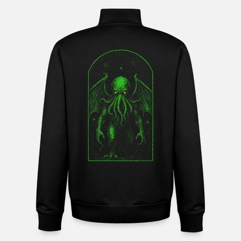 Cthulhu et le cosmos infini - Sweat zippé unisexe en coton bio Stanley/Stella - noir