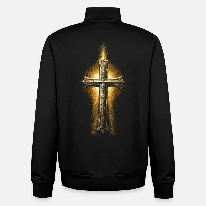 Chaplain, cleric, pastor - Unisex Organic Zip Sweatshirt by Stanley/Stella - black