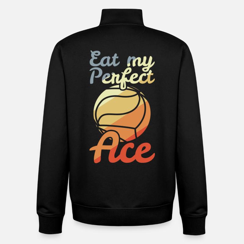 Volleyball Witz - Unisex Organic Zip Sweatshirt von Stanley/Stella - Schwarz