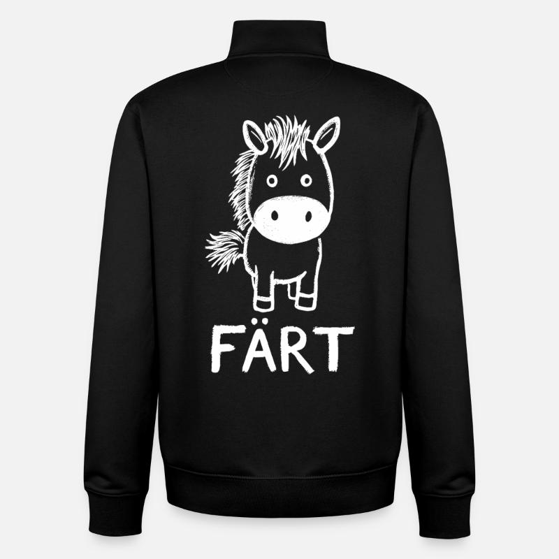 Pferd Reiten Reiterin Pferdebesitzer FÄRT - Unisex Organic Zip Sweatshirt von Stanley/Stella - Schwarz