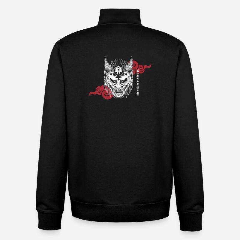 OriMask - Sweat zippé unisexe en coton bio Stanley/Stella - noir