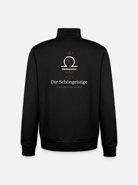 Waage Sternzeichen Glyphen - Unisex Organic Zip Sweatshirt von Stanley/Stella - Schwarz